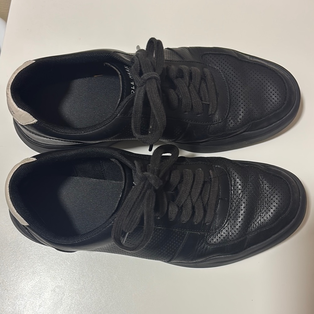 Cole Haan Black Sneakers Leather Low-Top